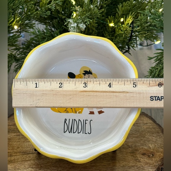Brand NEW w/Tags Rae Dunn Disney Pixar BUDDIES Small Pie Dish feat Dug & Russell - Picture 7 of 11